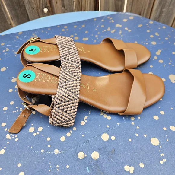 Italian Shoe  Markers Brown Women's Sandals Size 8 - Picture 15 of 16